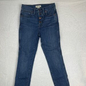Madewell Dark Blue High Rise Jeans